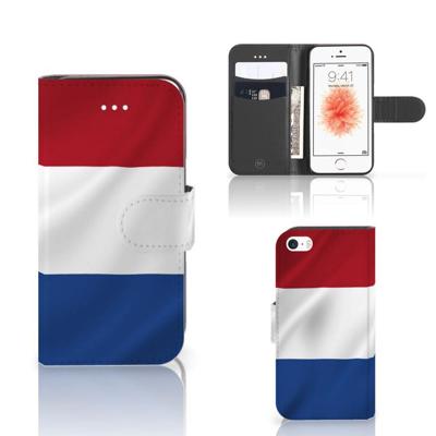 Apple iPhone 5 | 5s | SE | Bookstyle Case | Nederlandse Vlag