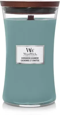 WoodWick large candle evergreen cashmere