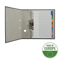 Leitz 4321 Register DIN A4 blanco Karton (dun) Grijs 10 tabbladen 43210000 - thumbnail