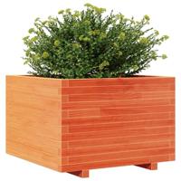 VidaXL Plantenbak 70x70x49,5 cm massief grenenhout wasbruin - thumbnail