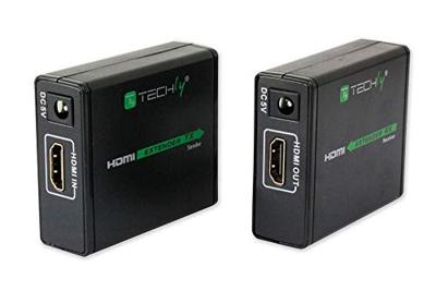 Techly IDATA EXT-E70 audio/video extender AV-zender & ontvanger Zwart