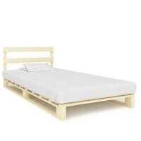 Bedframe pallet massief grenenhout 100x200 cm - thumbnail