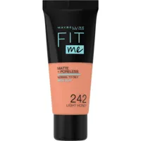 Maybelline Fit Me Matte and Poreless Foundation Medium/Dark 242 Light Honey - Medium tot donkere huid, neutrale tot roze ondertoon - thumbnail