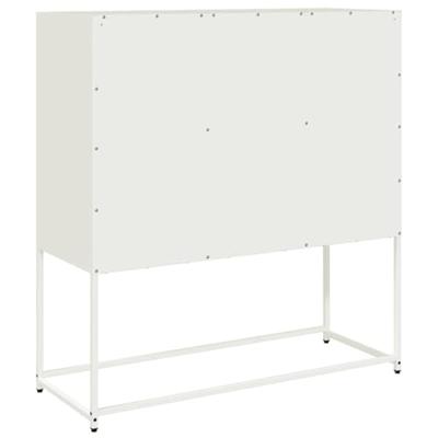 Dressoir 100,5x39x107 cm koudgewalst staal wit