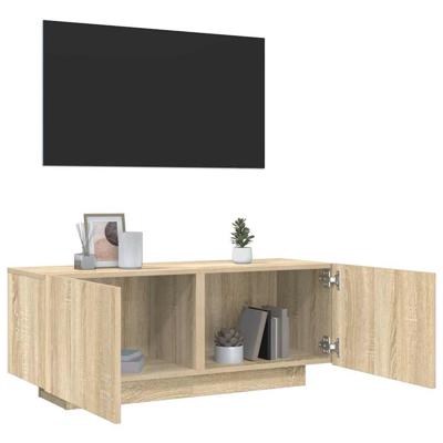 Tv-meubel 100x35x40 cm spaanplaat sonoma eikenkleurig