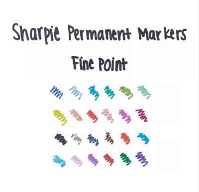 Sharpie permanent marker 1 mm rond zwart