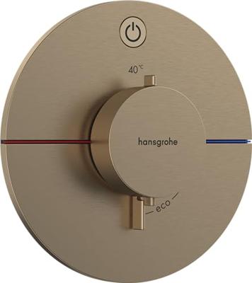 Hansgrohe ShowerSelect Comfort S thermostaat inbouw voor 1 functie, Brushed Bronze