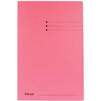 Dossiermap Esselte folio 3 kleppen manilla 275gr roze - thumbnail