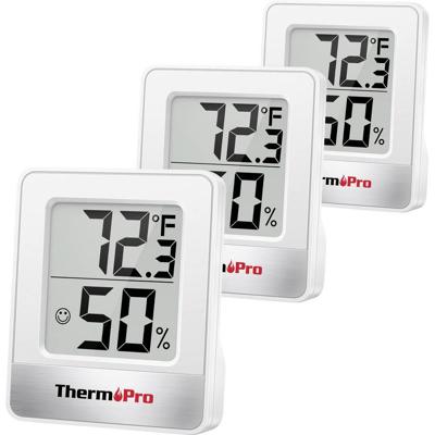 ThermPro TP49W-3 TP49W-3 Thermo- en hygrometer Wit