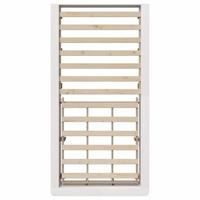 Bedframe met opslag Wit 90 x 200 cm Composiet hout - thumbnail