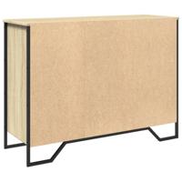 Dressoir 101x35,5x74,5 cm bewerkt hout sonoma eikenkleurig - thumbnail