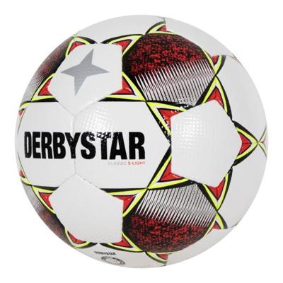 Derbystar Classic S-Light II Voetbal 4 x 3 Vlakken Maat 5 Wit Rood Geel
