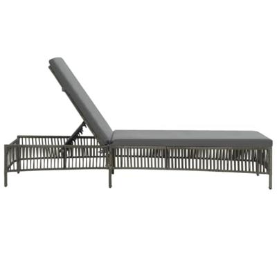 Ligbed 197x56x32 cm poly rattan grijs Ligbed 197x56x32 cm poly rattan grijs