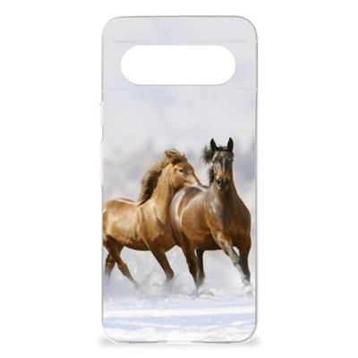 Google Pixel 8 | TPU Hoesje | Paarden Google Pixel 8 | TPU Hoesje | Paarden