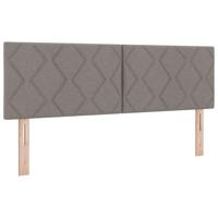 vidaXL Boxspring Bed met Matras Taupe 140x190 cm Stof - thumbnail