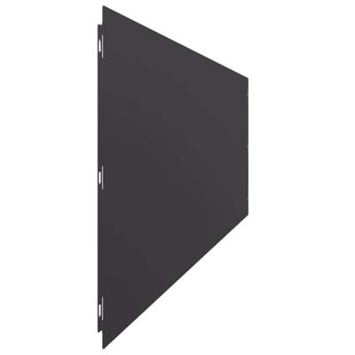 Gazonranden 10 st 25x103 cm koudgewalst staal zwart - thumbnail