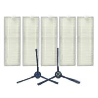 XI287 5 stuks I259 filter + 1 paar I258 kant borstel voor ILIFE A7/A9 - thumbnail