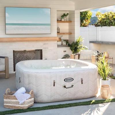 Intex Pure Spa Chevron Deluxe opblaasbare spa - 4 persoons