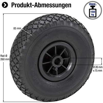 Metafranc Steekwagenwiel Pvc 260Mm W - WU0810140 Metafranc Steekwagenwiel Pvc 260Mm W - WU0810140