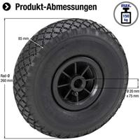 Metafranc Steekwagenwiel Pvc 260Mm W - WU0810140 - thumbnail