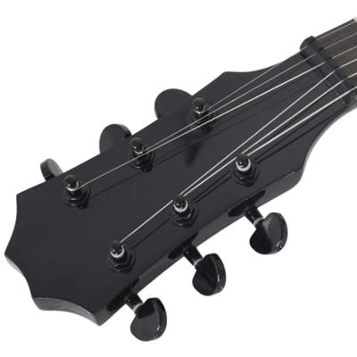 VidaXL Gitaar voor beginners elektrisch met tas 3/4 30" zwart