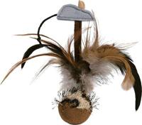 Trixie tuimel-verenbal met muis en microchip pluche - thumbnail