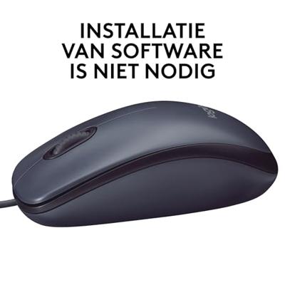 Logitech M90 muis zwart - thumbnail