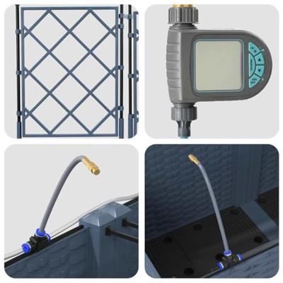 Tuin Bloempot 2 pcs Grijs Staal