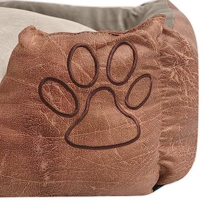 VidaXL Hondenbed kussen pu-kunstleer maat xl beige