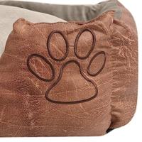 VidaXL Hondenbed kussen pu-kunstleer maat xl beige - thumbnail