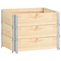 VidaXL Palletopzetranden 3 st 60x80 cm massief grenenhout - thumbnail
