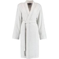 Cawö Cawö Dames Badjas 1214 Weiss-silber 46 - thumbnail