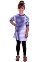 Dorus trui kind blauw/wit lange mouw - thumbnail