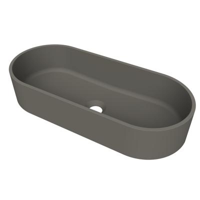 Arcqua Case Opbouw Waskom Ovaal 60x26 Mat Quartz Grijs Arcqua Arcqua Case Opbouw Waskom Ovaal 60x26 Mat Quartz Grijs Arcqua