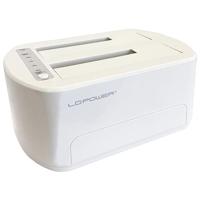 LC-Power LC-DOCK-U3-VI basisstation voor opslagstations USB 3.2 Gen 1 (3.1 Gen 1) Type micro-B Wit - thumbnail