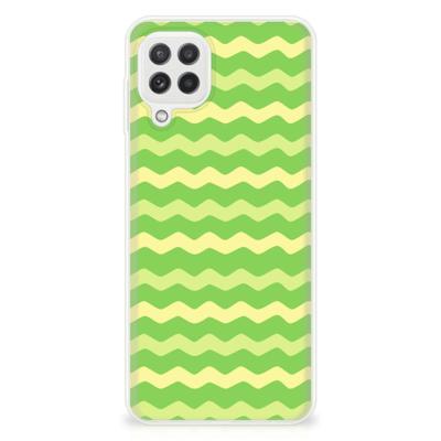 Samsung Galaxy A22 4G | M22 | TPU bumper | Waves Green Samsung Galaxy A22 4G | M22 | TPU bumper | Waves Green
