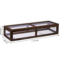 dobar Broeikasopzet voor kweekbak (117x40x24,5cm) - thumbnail