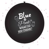 Gender Reveal Ballon Meisje - 60 cm - thumbnail
