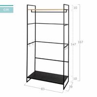 Kast Max Home Staal Melamine spaanderplaat 83 x 167 x 39 cm - thumbnail