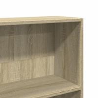 Boekenkast 80x24x143 cm bewerkt hout sonoma eikenkleurig - thumbnail