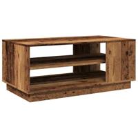 Salontafel 102x55x43 cm bewerkt hout oud houtkleurig - thumbnail