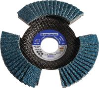 Promat/Tecwerk Lamellenslijpschijf | d. 125 mm korreling 80 conisch | RVS/staal zirkoniumkorund - 4000841199 - thumbnail