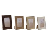 Fotolijsten Home ESPRIT Bruin Beige Fluweel Kristal Modern 26 X 2,8 X 31 cm (4 Stuks) - thumbnail