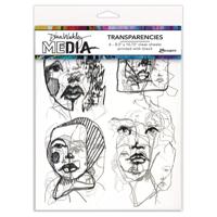 Ranger Ink Ranger • dina wakley media transparencies abstract portraits set 2 - thumbnail
