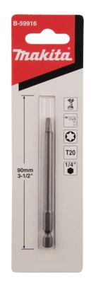 Makita Accessoires Schroefbit T20x90mm - B-59916 - B-59916