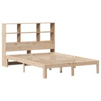 Bed met boekenkast zonder matras massief grenenhout 140x200 cm - thumbnail