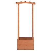 Latwerkplantenbak met boog 49x39x117 cm vurenhout - thumbnail