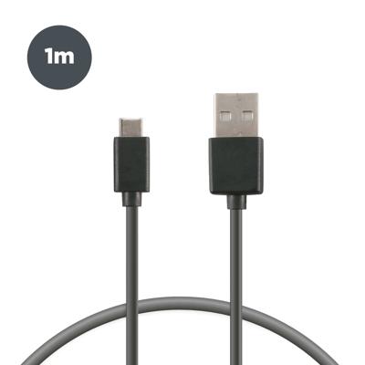 Kabel USB A naar USB C Contact (1 m) Zwart Kabel USB A naar USB C Contact (1 m) Zwart