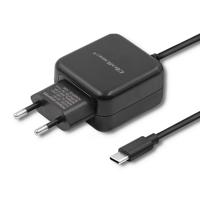 Qoltec 50197 Oplader 12W | 5V | 2.4 | USB type C | Zwart - thumbnail