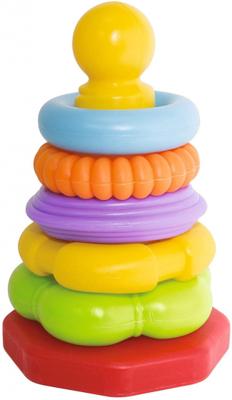 Simba stapelringen ABC ringpiramide junior 25 cm 6 delig Simba stapelringen ABC ringpiramide junior 25 cm 6 delig